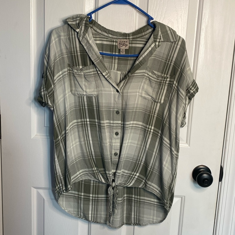 Country Western Style Tie Shirt